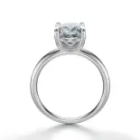 Pierścionek z diamentem szlif cushion białe złoto SBPZ_040